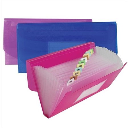 C-LINE PRODUCTS C-Line Products 58710BNDL6EA 13-Pocket Junior Size Expanding File - Color May Vary - Set of 6 Files 58710BNDL6EA